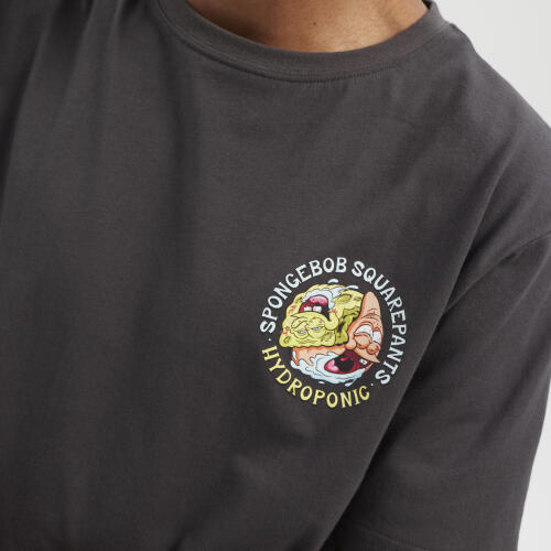 Camiseta manga corta Hydroponic Colaboración Oficial Bob Esponja Charcoal 2/4