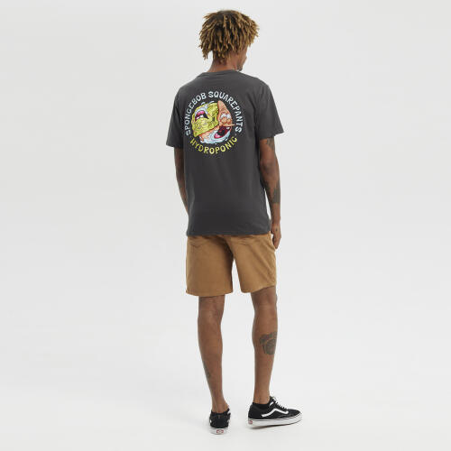 Camiseta manga corta Hydroponic Colaboración Oficial Bob Esponja Charcoal 3/4