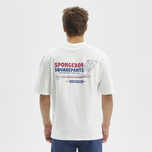 Camiseta manga corta Hydroponic Colaboración Oficial Bob Esponja blanco 4/5