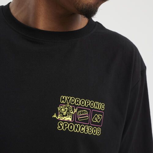 Camiseta manga corta Hydroponic Colaboración Oficial Bob Esponja Negra 2/5