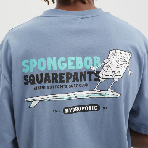 Camiseta manga corta Hydroponic Colaboración Oficial Bob Esponja Azul Grisaceo 4/5