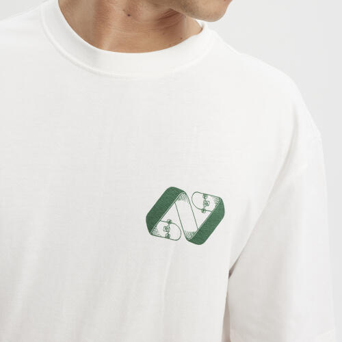 Camiseta manga cortaHydroponic Logo estampado Blanco 4/5