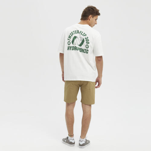 Camiseta manga cortaHydroponic Logo estampado Blanco 1/5