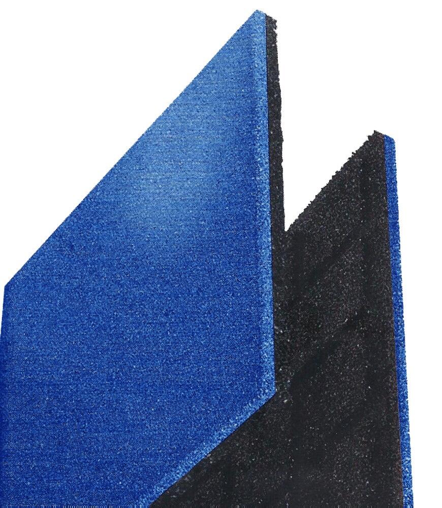 Rubber Tegel 55mm Blauw - 50x50cm - pen- gat verbinding 3/4