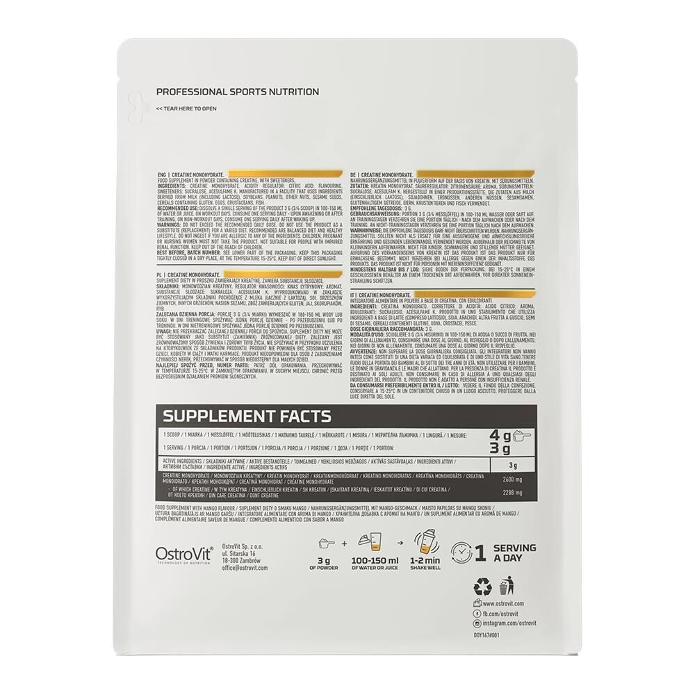 OstroVit Monohydrat Kreatyny 300 g 3/3