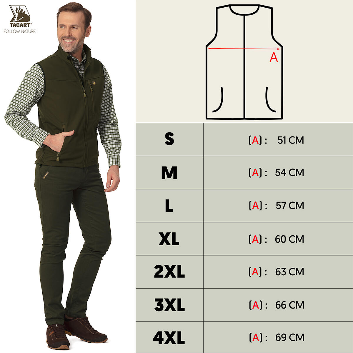Herren-Jagdweste Tagart Blast Softshell mit Membran 2/5