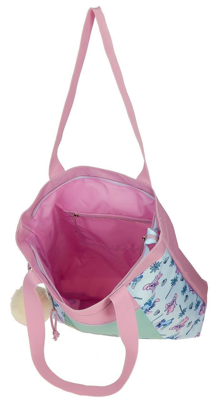 Bolsa Tote menina Disney Just Chill 34cm turquesa 3/4