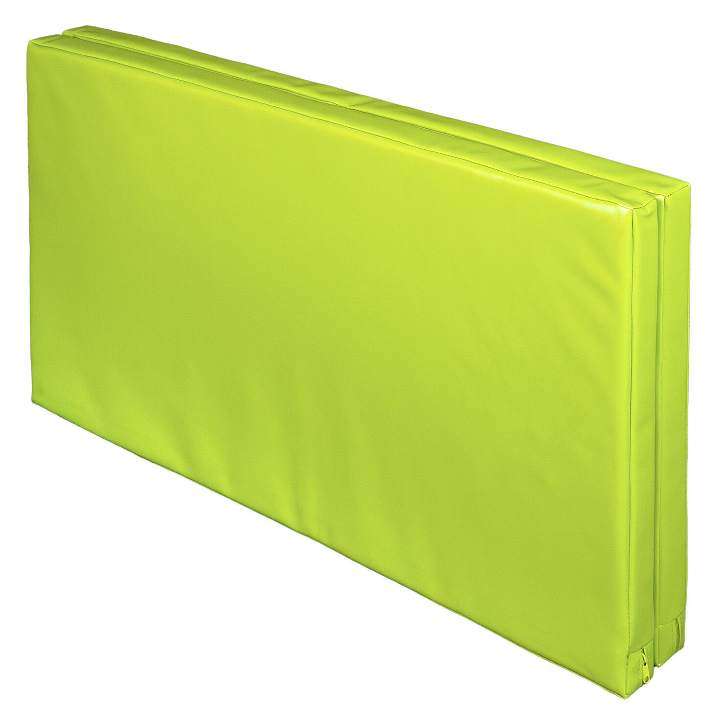 Materac dwuczęściowy z rzepami UNDERFIT 130 x 120 x 6 cm twardy seledynowy 4/7
