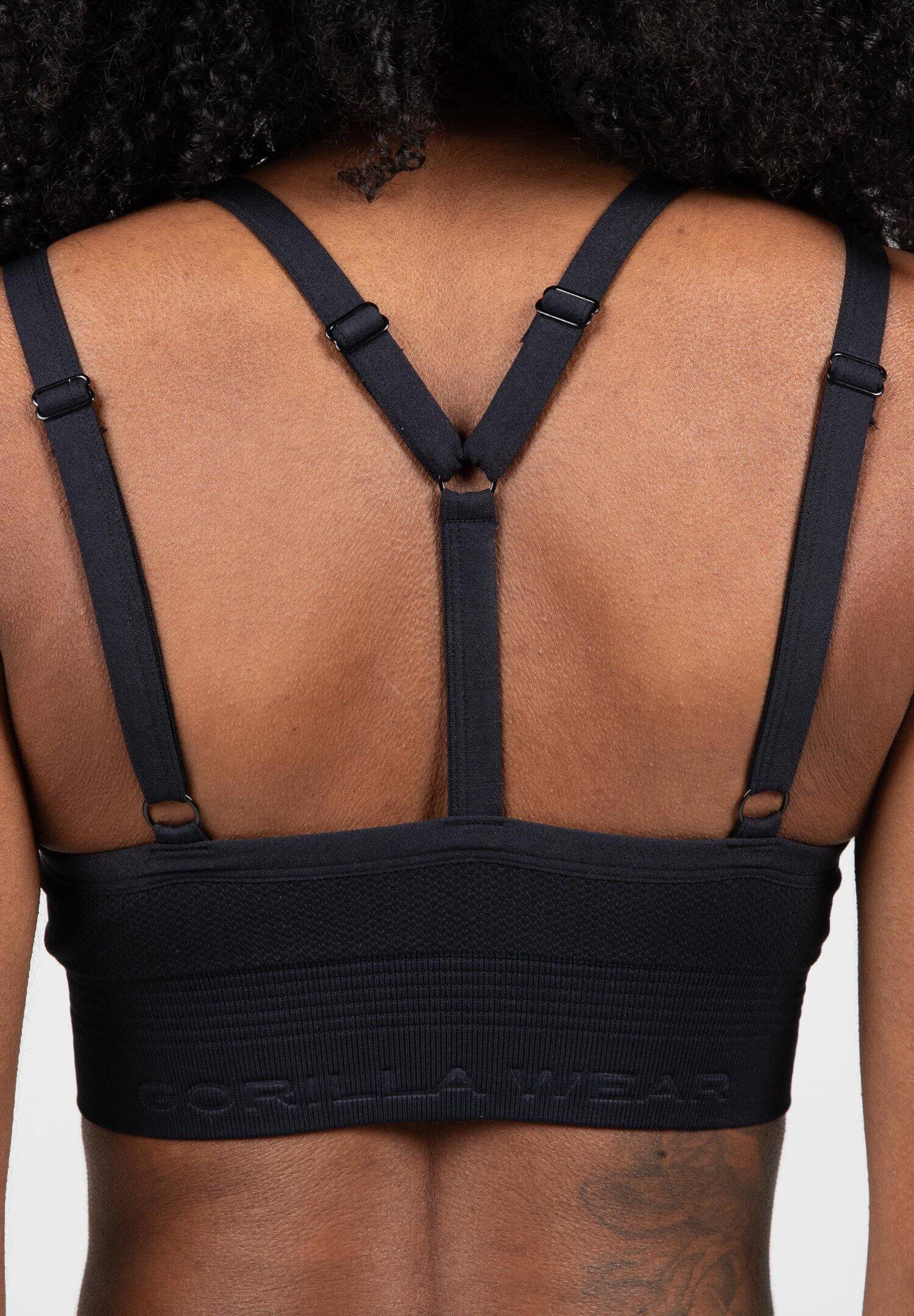 Whitney Sans couture Soutien-gorge de sport - Noir 5/6