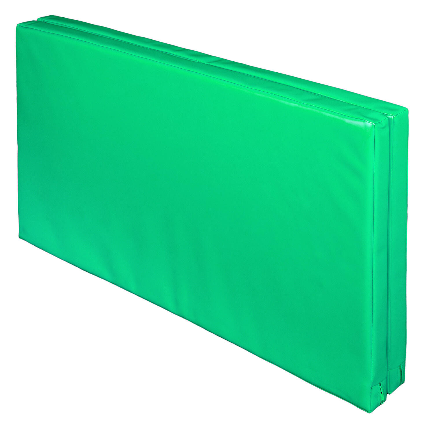Materac dwuczęściowy z rzepami UNDERFIT 130 x 120 x 6 cm twardy zielony 4/7