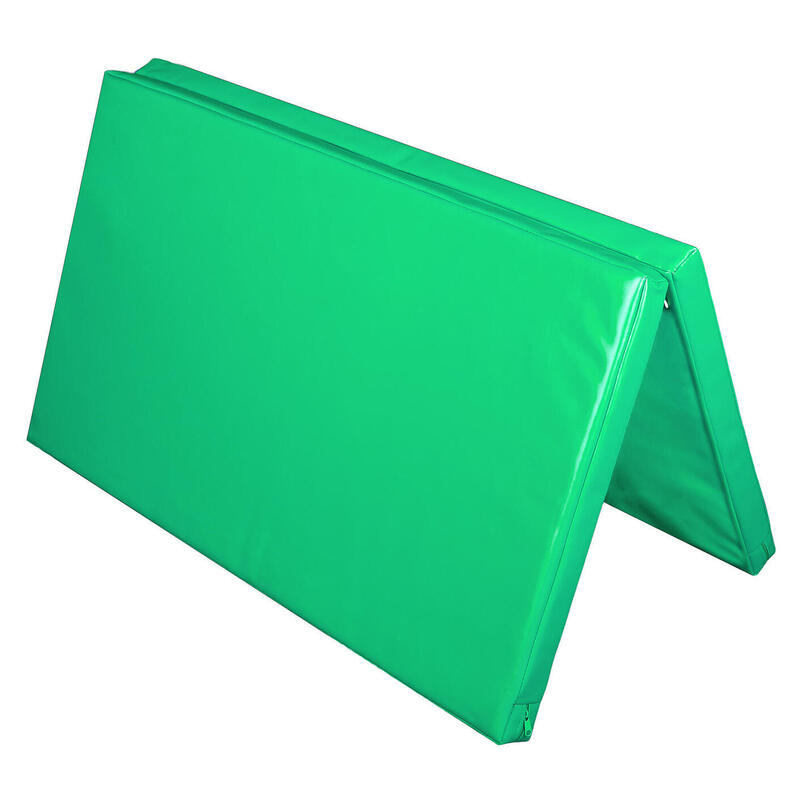 Materac dwuczęściowy z rzepami UNDERFIT 130 x 120 x 6 cm twardy zielony