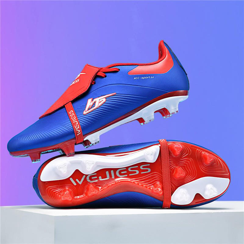 Ghete de fotbal MBrands 8.7 cu crampoane din plastic FG, albastru 40