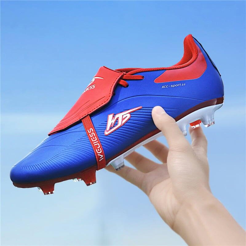 Ghete de fotbal MBrands 8.7 cu crampoane din plastic FG, albastru 40