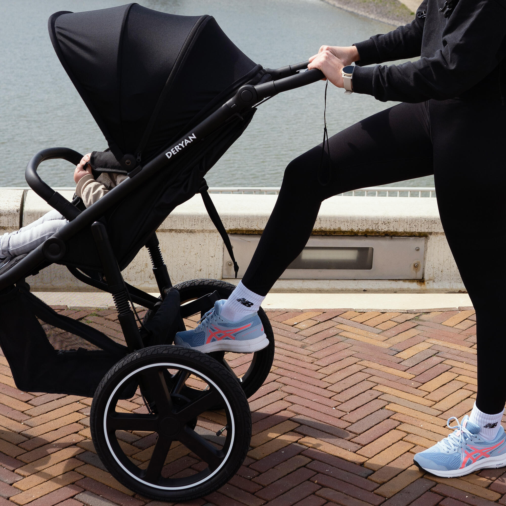 Luxe Bolt hardloop kinderwagen - Jogging buggy - Runner - All Terrain - Cream 6/8