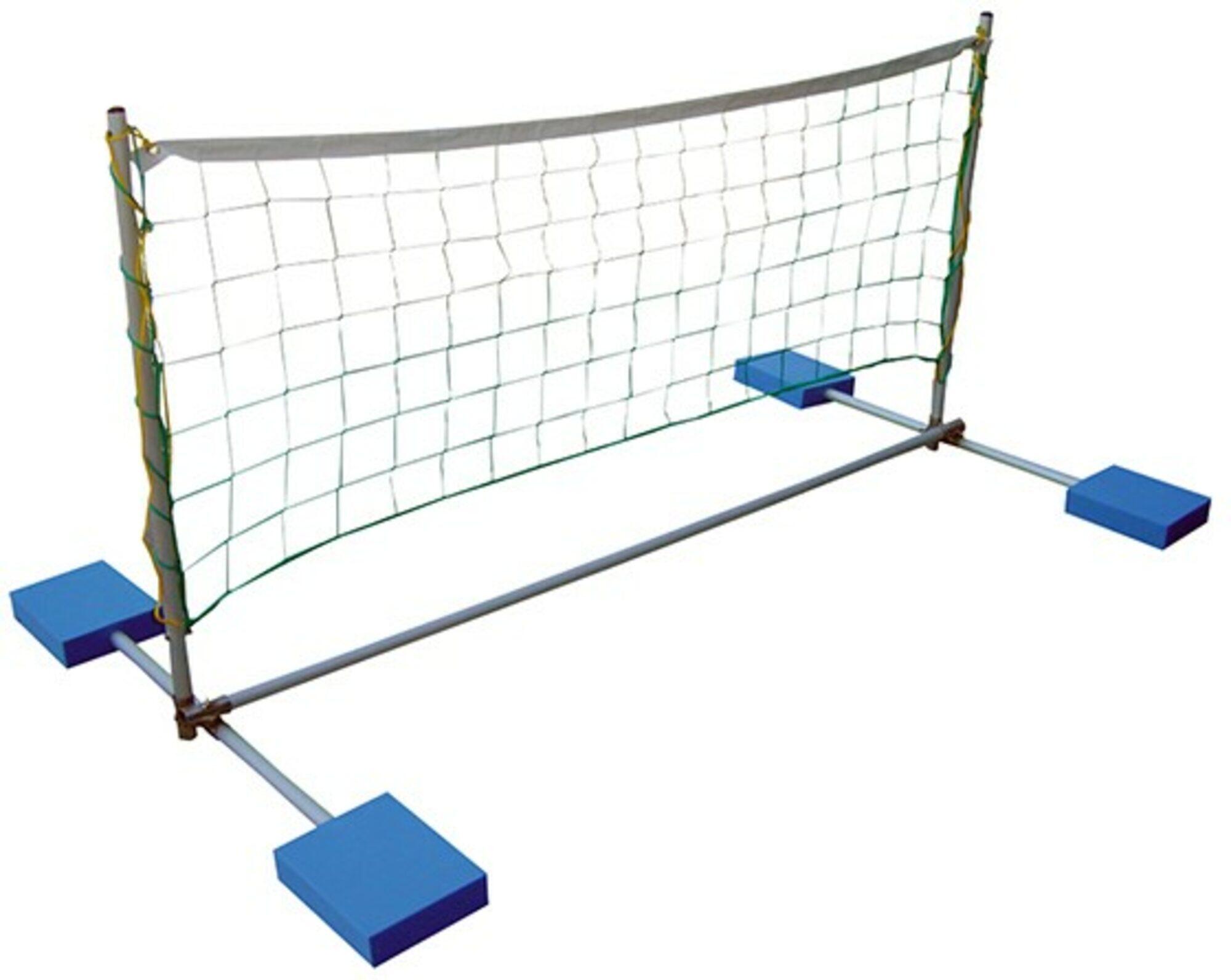 Set Rete Multisport Regolabile Pallavolo Beach Volley Zavorra Badminton Spiaggia