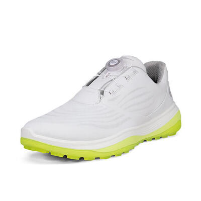 Ecco Mens Golf LT1 BOA Scarpa da golf da uomo Bianco
