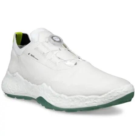 Ecco Men's Biom H5 BOA, Scarpe da golf da uomo, Bianco/Verde 2/6