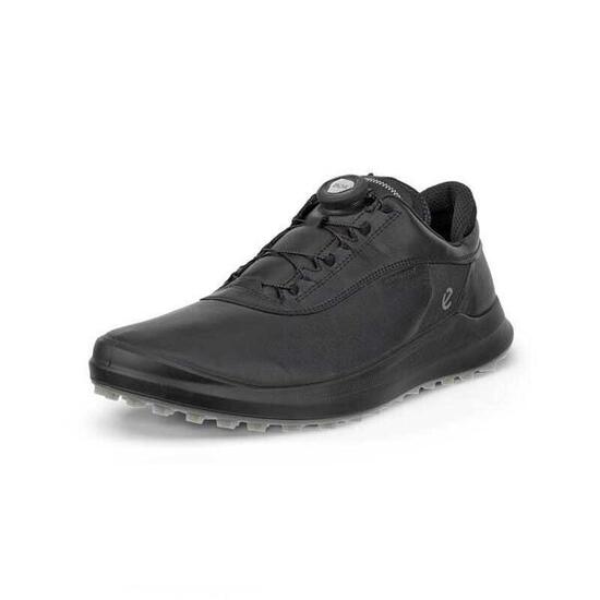 Ecco Men's Core BOA, Chaussures de golf pour hommes, noires