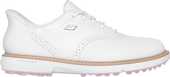 Skechers Prestige SL, Zapatos de Golf para Mujer, Blanco/Rosa 2/5