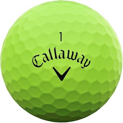 Pallina da golf Callaway New Supersoft 25 colorata, verde 3/4