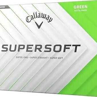 Callaway New Supersoft 25, Colored Golf Balls, Green