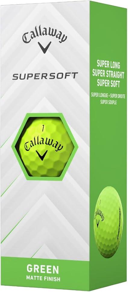 Pallina da golf Callaway New Supersoft 25 colorata, verde 2/4