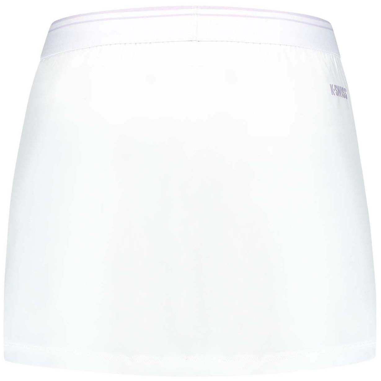 Falda de tenis y pádel mujer HYPERCOURT 6 K-Swiss blanco 2/2