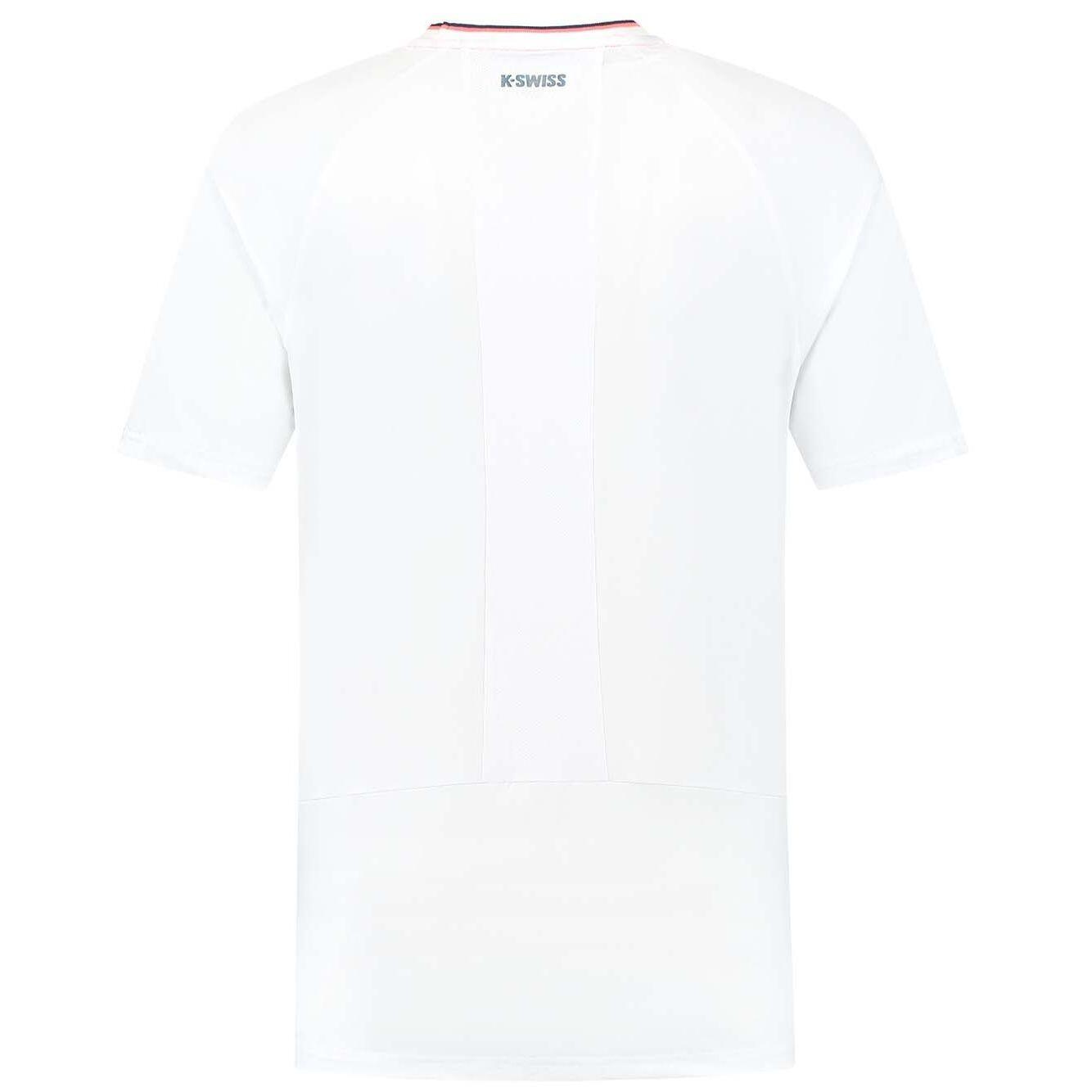 Camiseta de tenis y pádel hombre HYPERCOURT MESH CREW 4 K-Swiss blanco 2/2