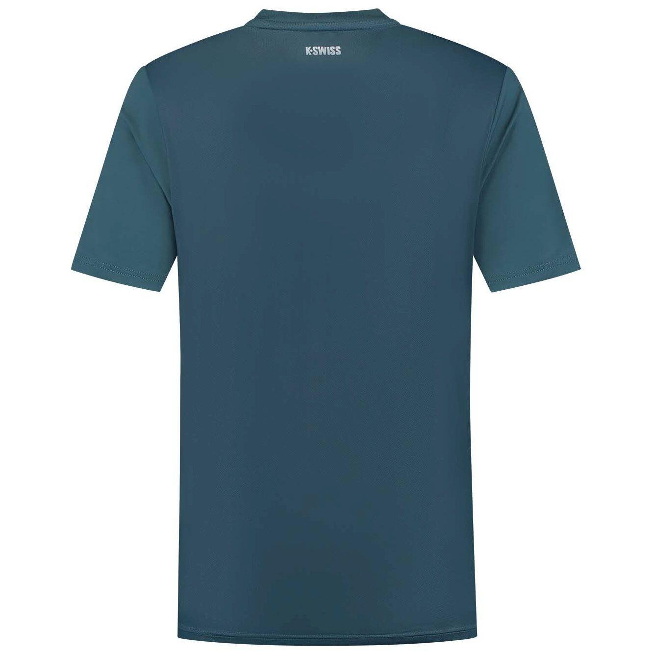 Camiseta de tenis y pádel hombre HYPERCOURT PRINT CREW 5 K-Swiss rosa 2/2