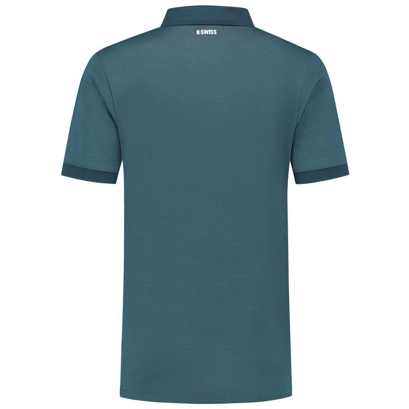 Polo de tenis y pádel hombre HYPERCOURT BASIC 2 K-Swiss azul 2/2