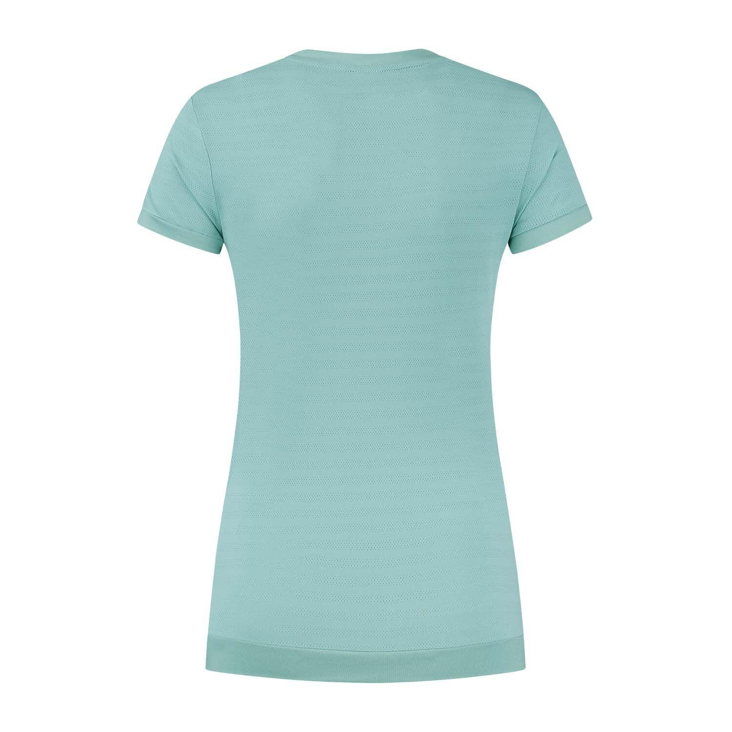 Camiseta de tenis y pádel mujer HYPERCOURT V/NECK K-Swiss turquesa 2/2