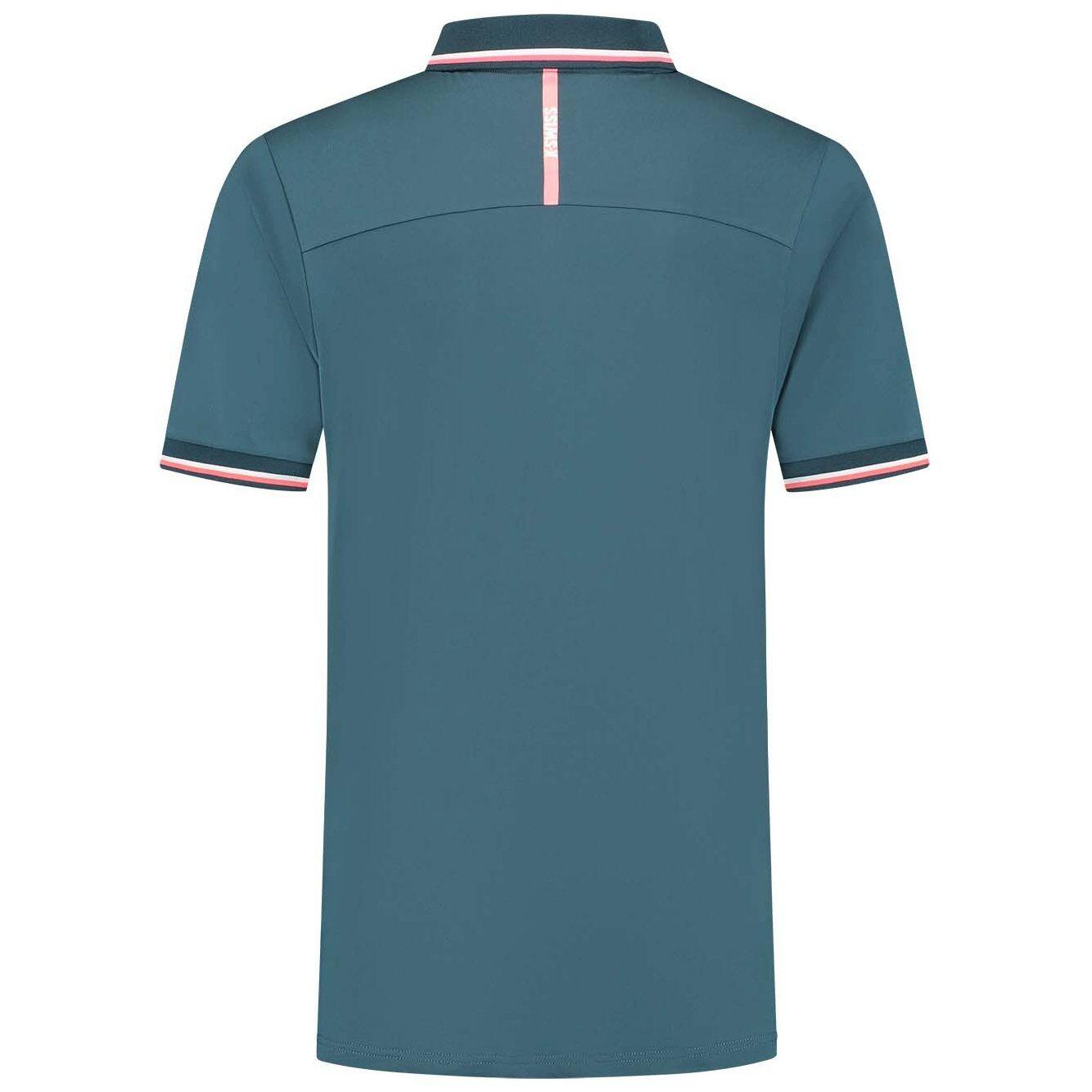 Polo de tenis y pádel hombre HYPERCOURT 7 K-Swiss azul 2/2