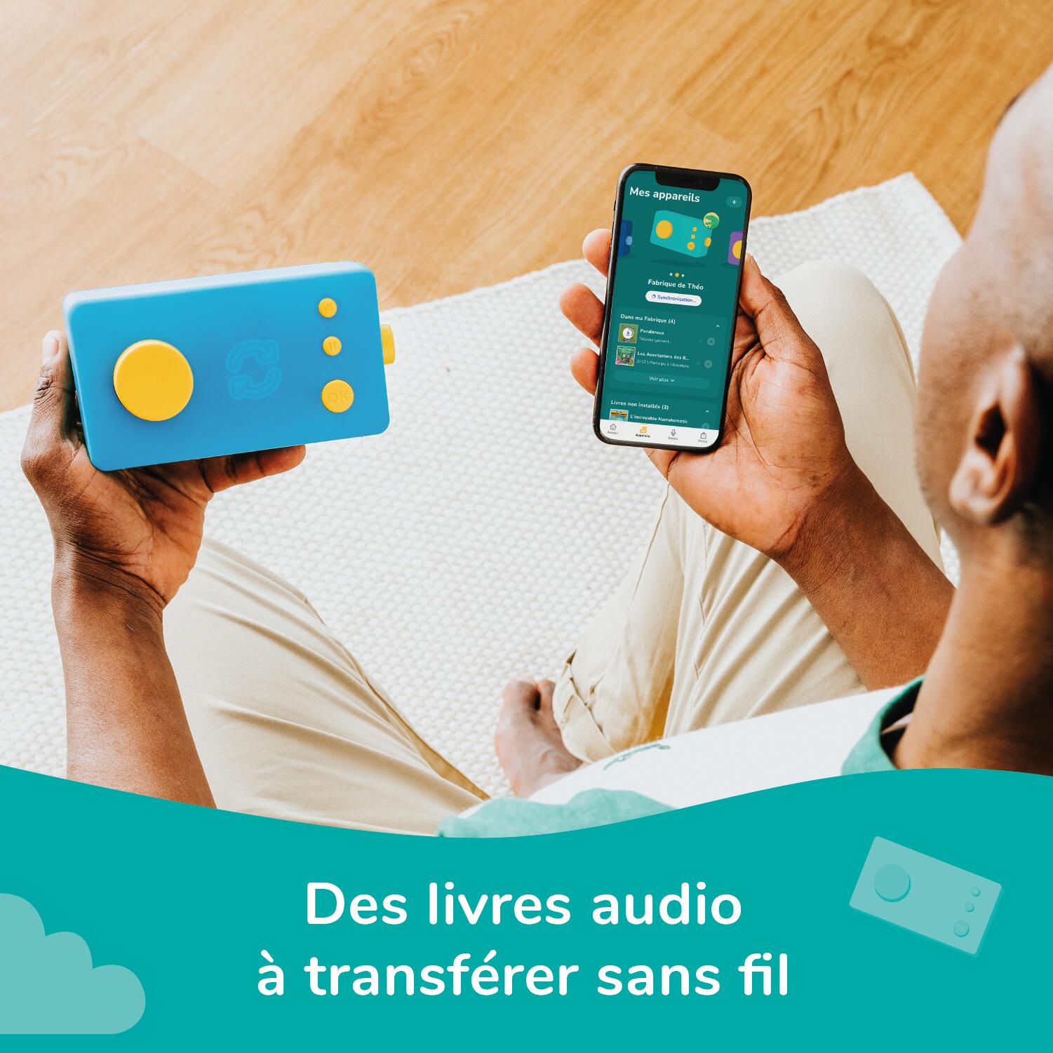 Lunii - Ma Fabrique à Histoires Bleue avec Coque Odile Bleue 3/6