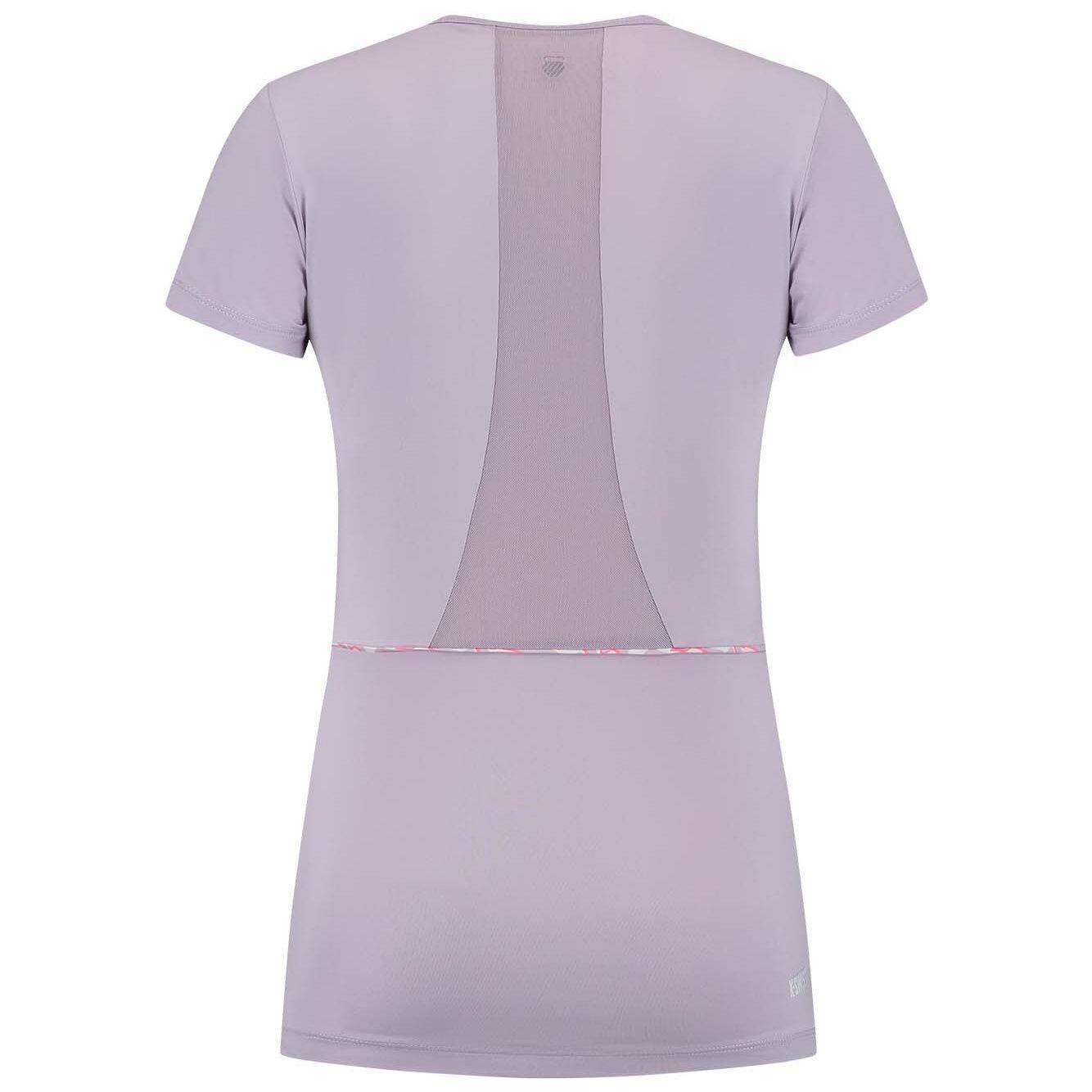Camiseta de tenis y pádel mujer HYPERCOURT ADVANTAGE 4 K-Swiss morado 2/2