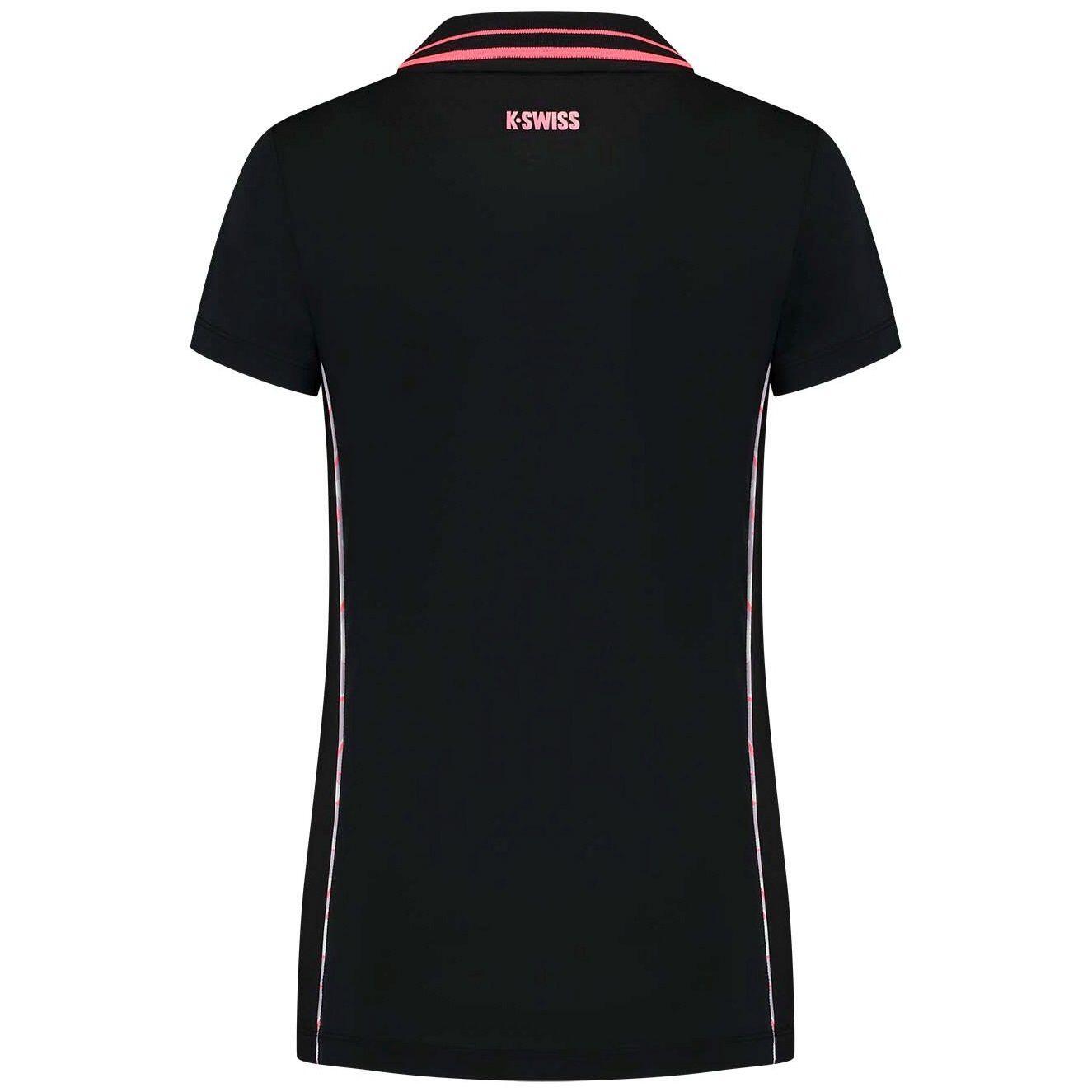 Polo de tenis y pádel mujer HYPERCOURT 6 K-Swiss negro 2/2