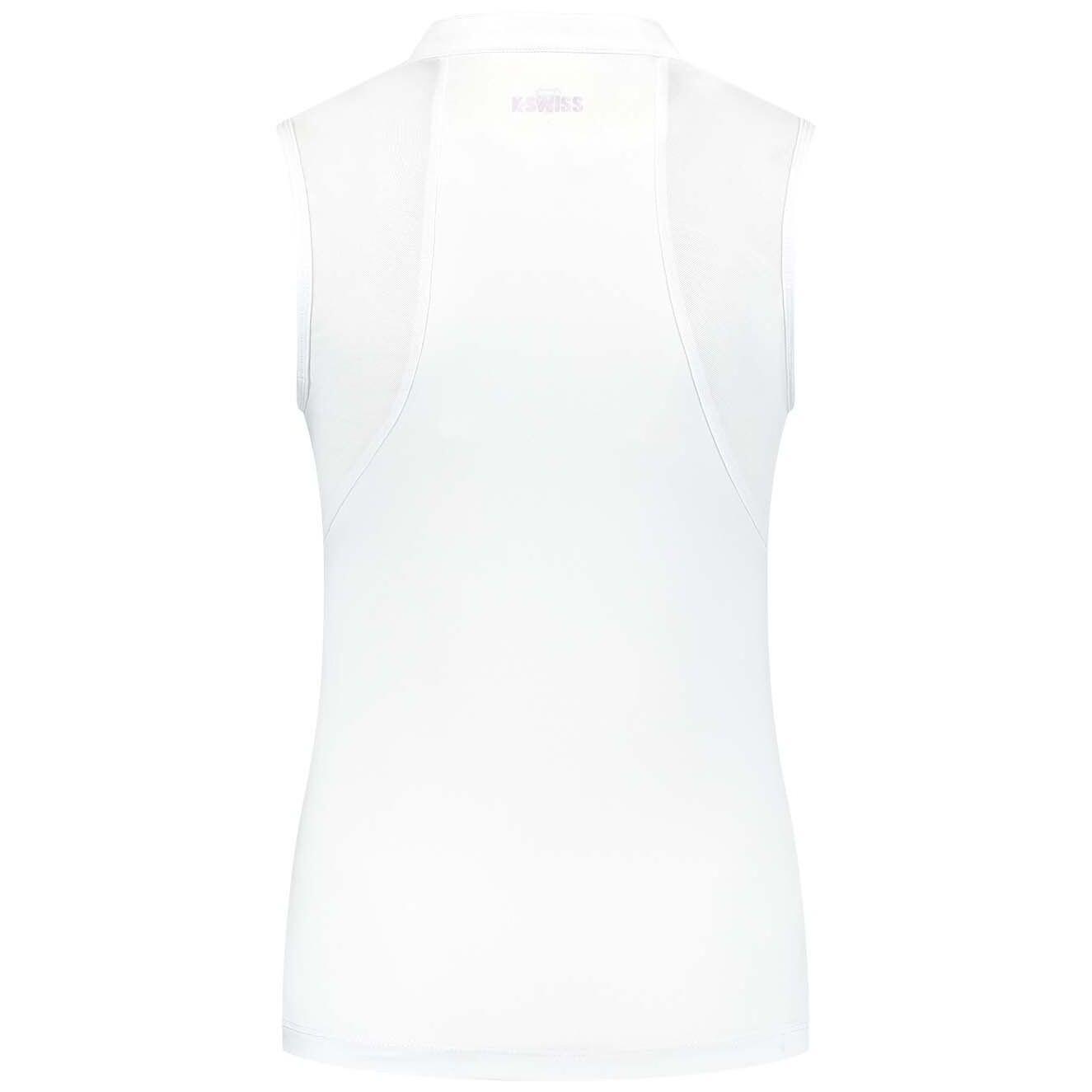 Camiseta de tenis y pádel mujer HYPERCOURT ADVANTAGE 5 K-Swiss blanco 2/2