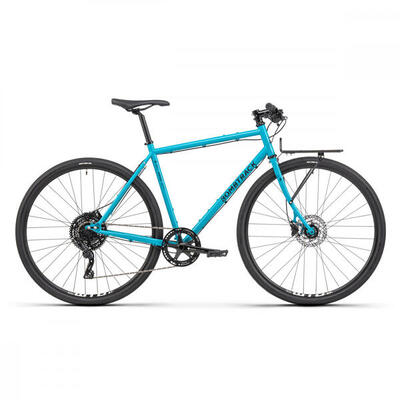 Stadsfiets bombtrack arise geared microshift advent 9v 700c benzine blauw