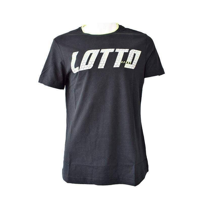 Camiseta Algodon Lotto Logo III Negro 1/5
