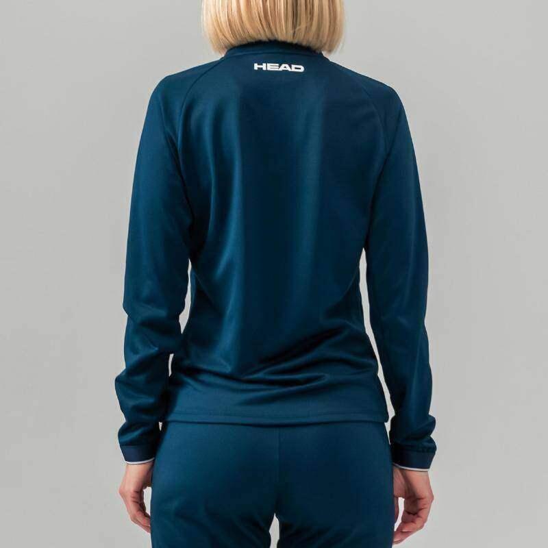 Jaqueta de disjuntor azul escuro estampa feminina 2/5