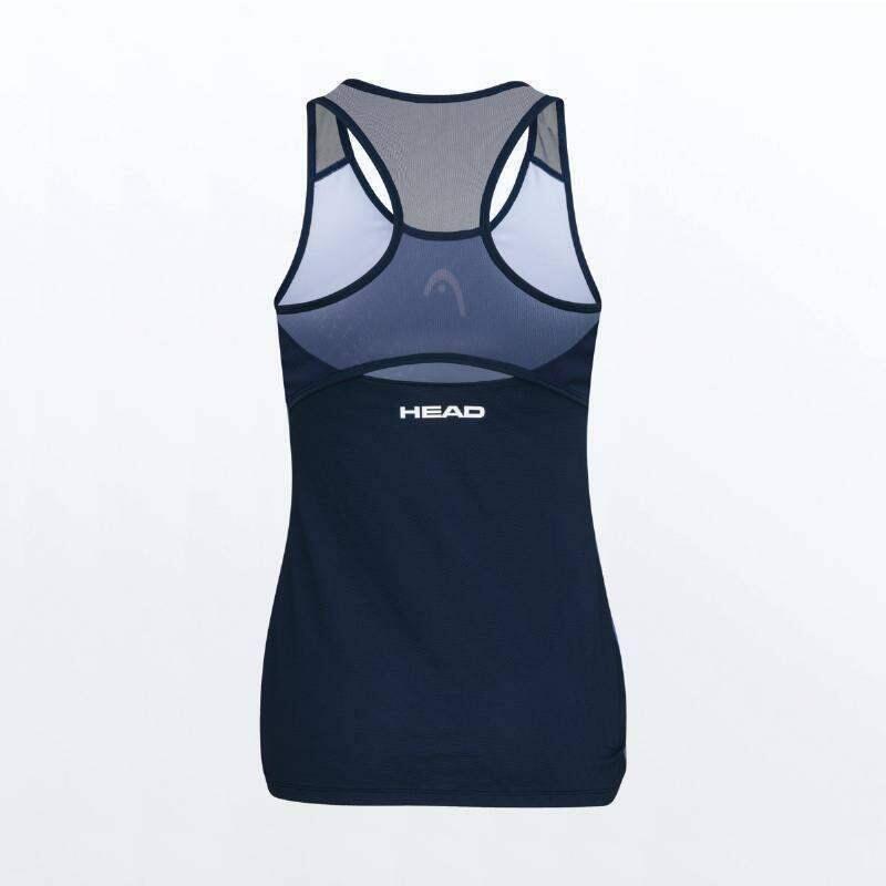 Camiseta Head Play Print Padel Azul Oscuro Mujer 2/5