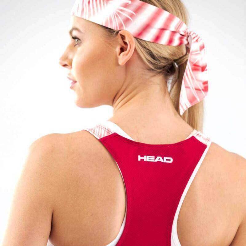 Camiseta Head Agility Tech Mora Blanco Print 2/5