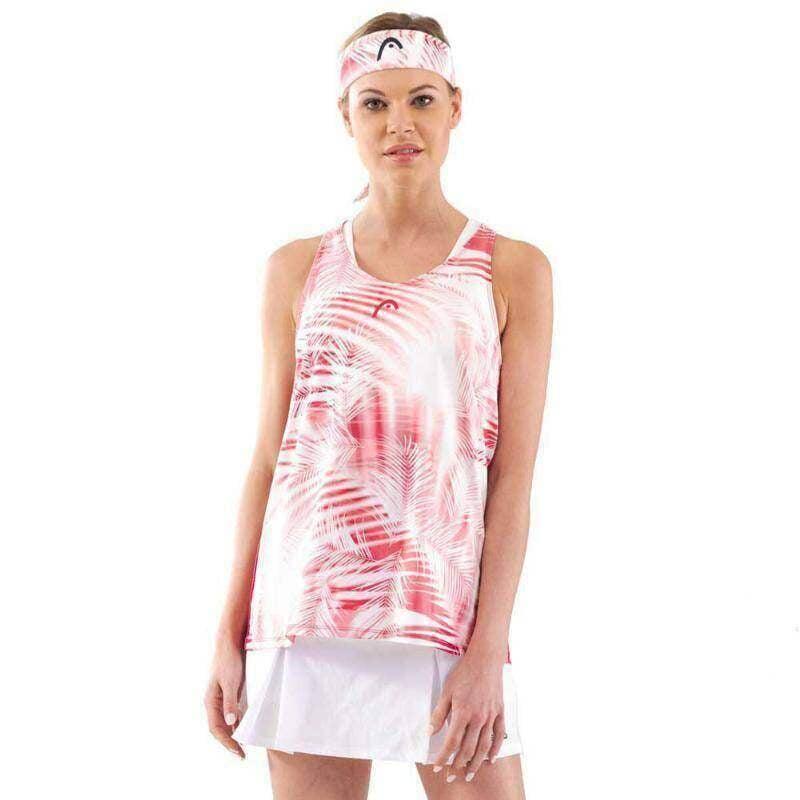 Camiseta Head Agility Tech Mora Blanco Print 4/5
