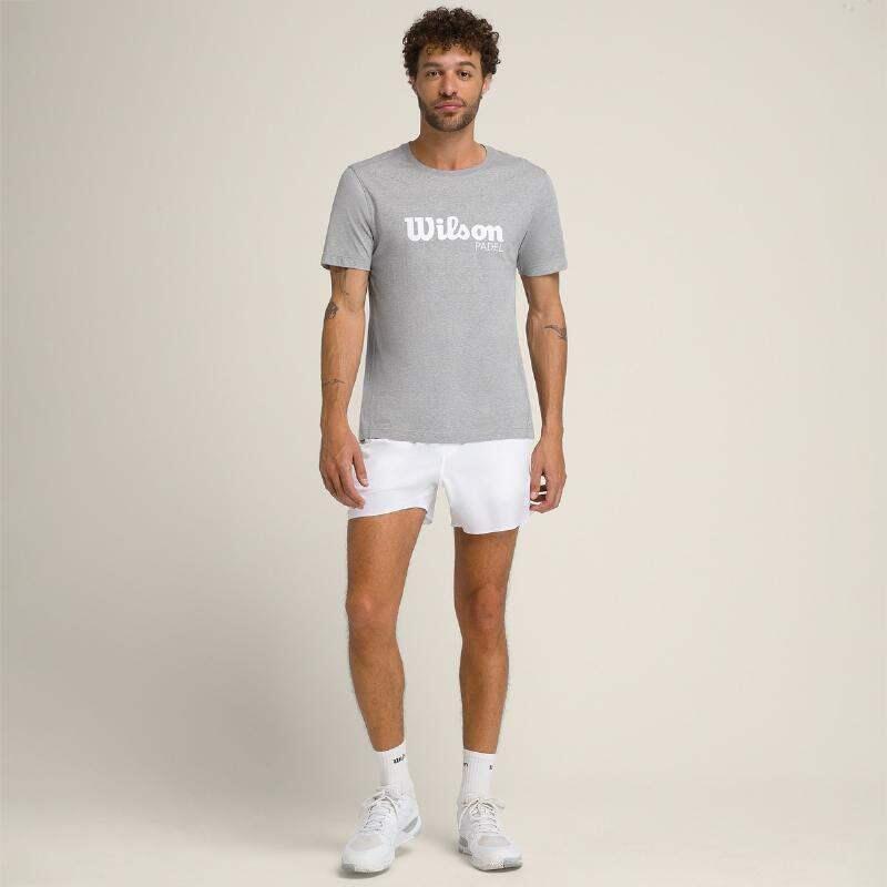 Camiseta Wilson Graphic Gris Blanco 5/5
