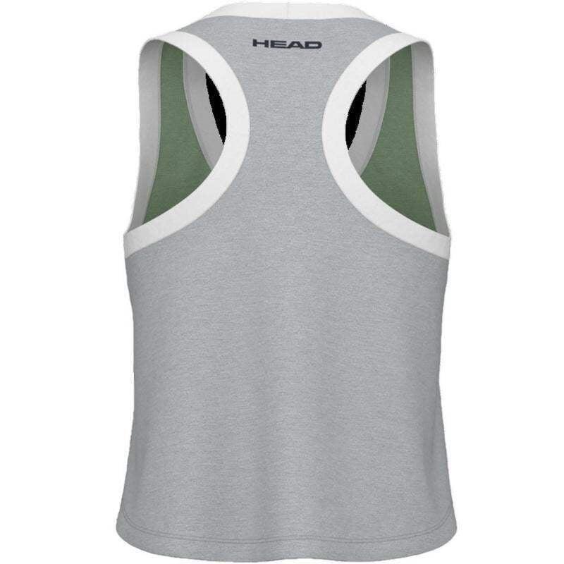 Camiseta Head Play Crop Top Verde Gris Mujer 2/5