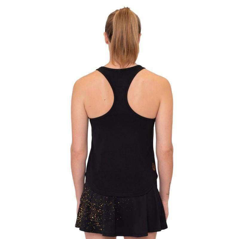 Camiseta Bidi Badu Paris Chill Negro Dorado Mujer 5/5