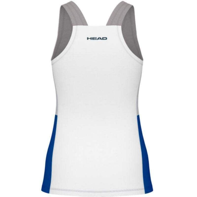 Camiseta Head Play Tech Azul Royal Blanco Mujer 2/5