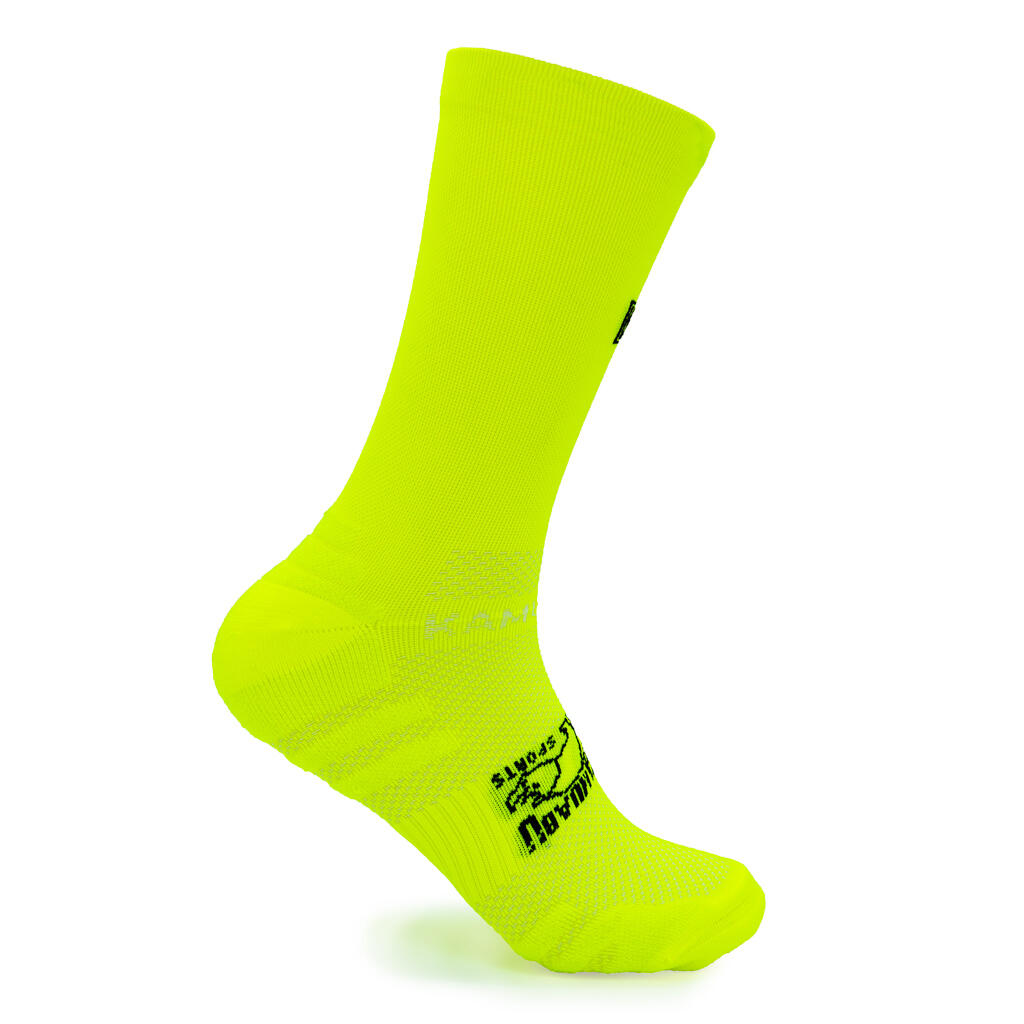 Calcetines running unisexos KAMUABU - Amarillo 2/4