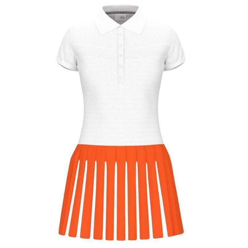 Vestido Head Vogue Blanco Naranja 5/5