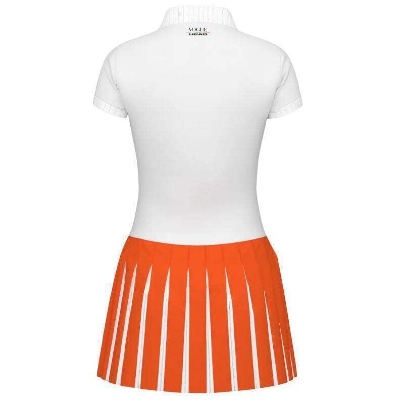 Vestido Head Vogue Blanco Naranja 2/5