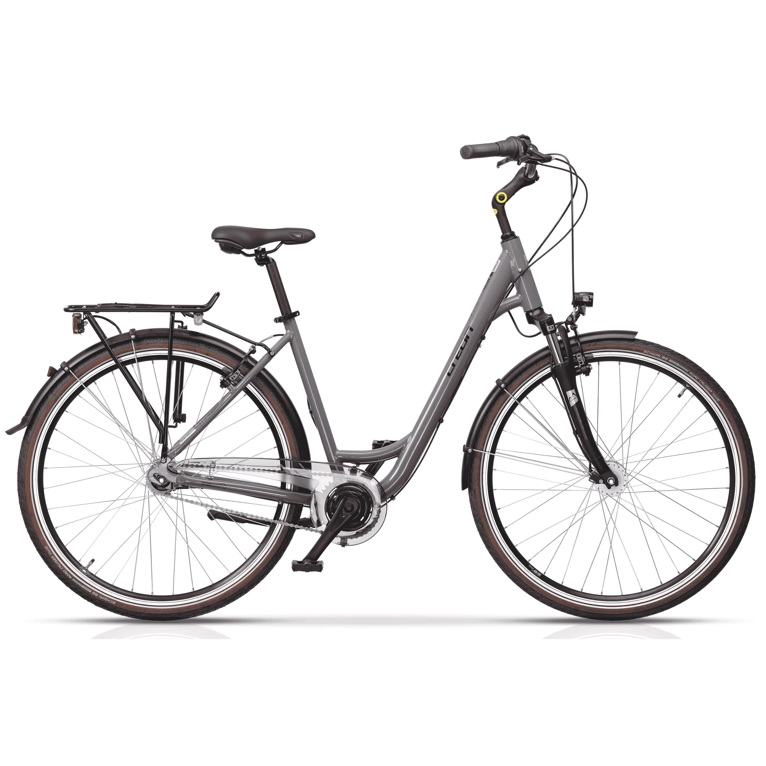 Airtracks - 28" Femmes Villes Vélo Ls Wave Cityrad Citrara Sl 2 Shimano Nexus 7 Gang, Frein - Vélo Ville - Gris - 55 Cm - Decathlon